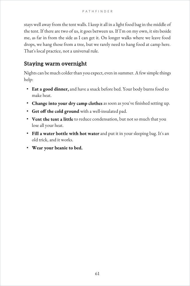 A page from the chapter Your First Night Out